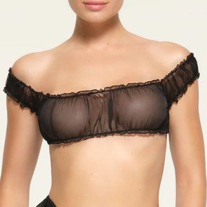 SKIMS ROMANCE CHIFFON CROP TOP